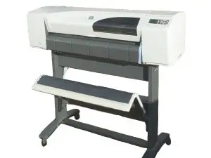 پلاتر HP Designjet 500 نمای روبرو زاویهدار